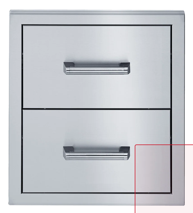 Broilmaster Double Drawer 20-in. W x 22-in. H Stainless Steel BSAW2022D