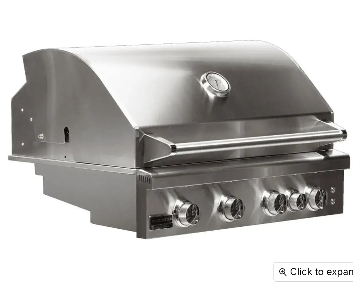 Broilmaster B Series Marine Grade 32-in. 4-Burner Built-In Stainless Steel Gas Grill BSB324MG