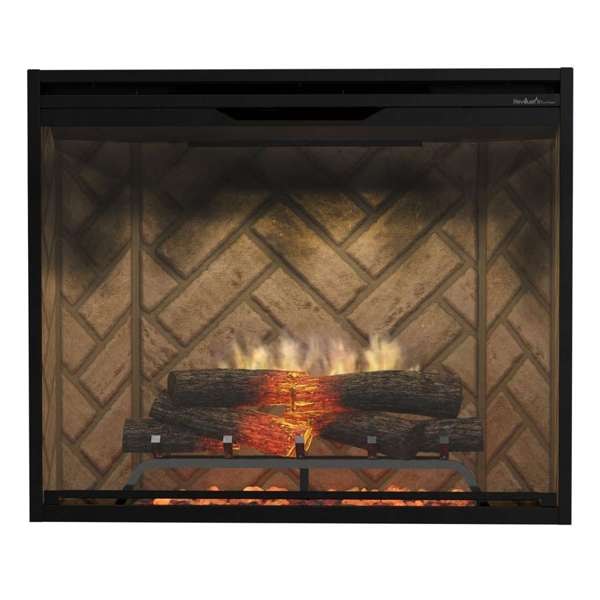 Dimplex Revillusion® 36" Peninsula Built-In Electric Fireplace — Harvest Bronze | REV36P-HB
