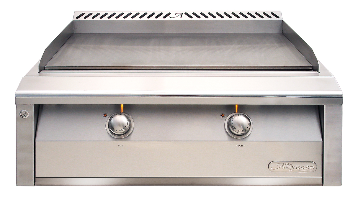 Alfresco 30" Dual-Zone Griddle Built-In Natural Gas AXE-30GT-NG