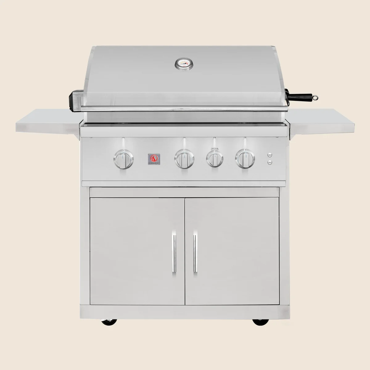 Summerset TRL Pro 32-in. 4-Burner Freestanding Gas Grill with Standard Cart — Liquid Propane TRLPRO32L + CART-TRL32