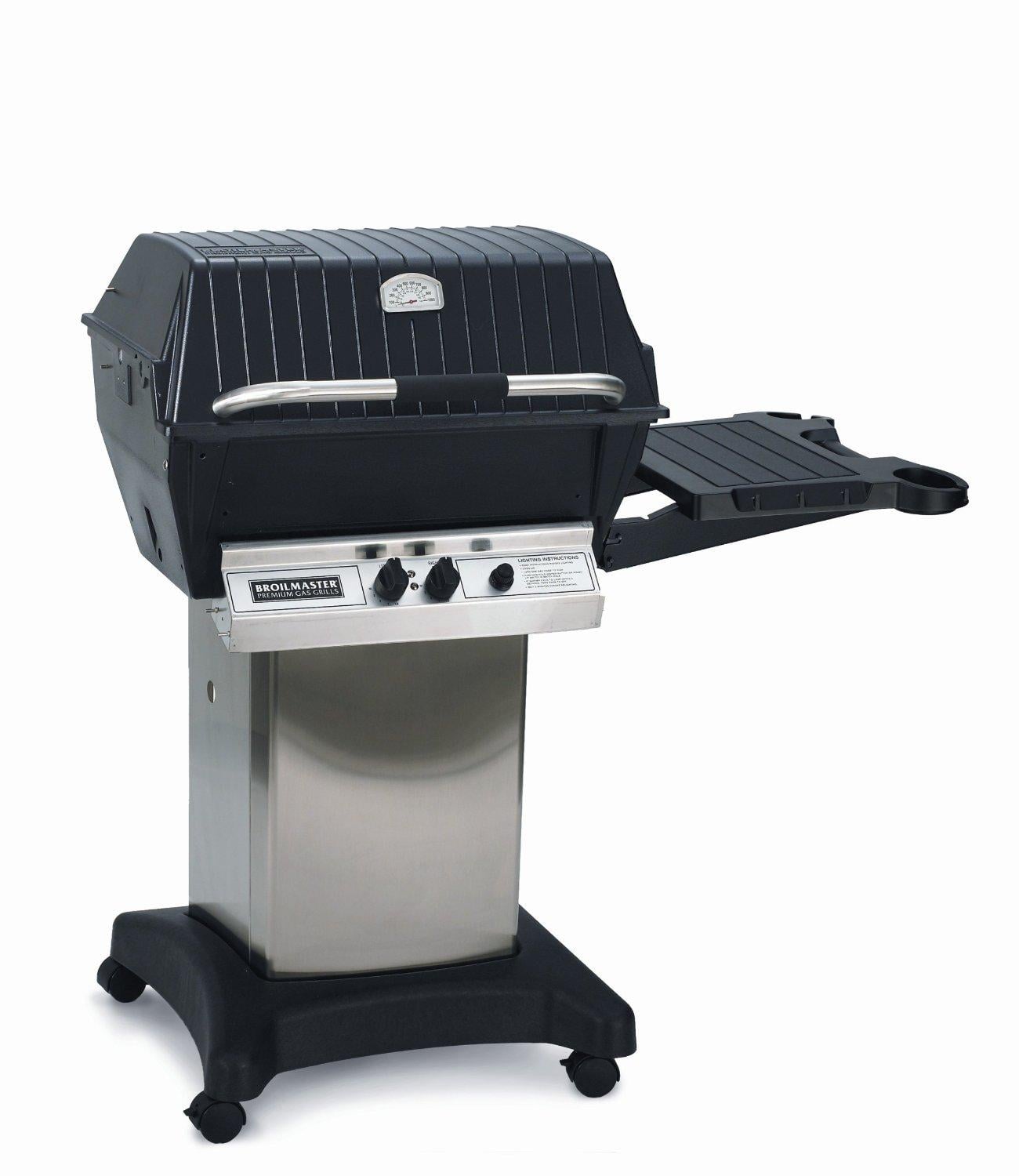 Broilmaster Premium Gas Grill Package 5 with Stainless Cart/Base and Side Shelf P3PK5 Propane