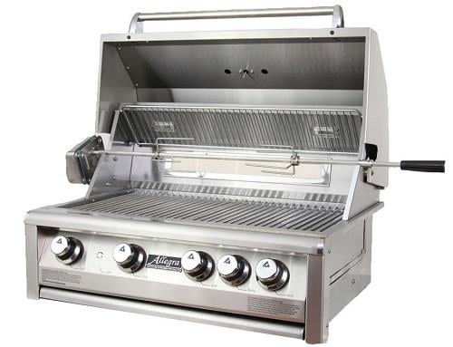 Allegra 32" Stainless Steel Built In Grill With Rotisserrie - AHT-AL32R-BI-T