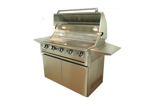 Allegra 38" Stainless Steel Grill On Cart- AHT-AL38F-T