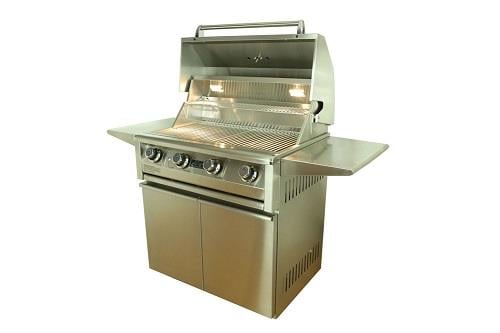 Allegra 32" Stainless Steel Grill On Cart - AHT-AL32F-C