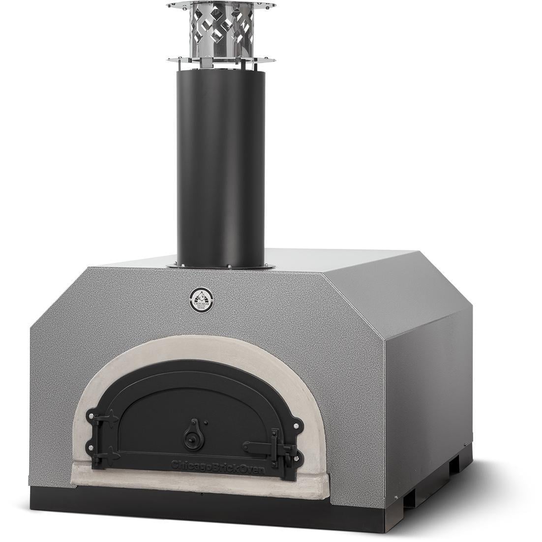 Chicago Brick Oven CBO-500 Countertop Outdoor Wood Fired Pizza Oven - Silver Vein