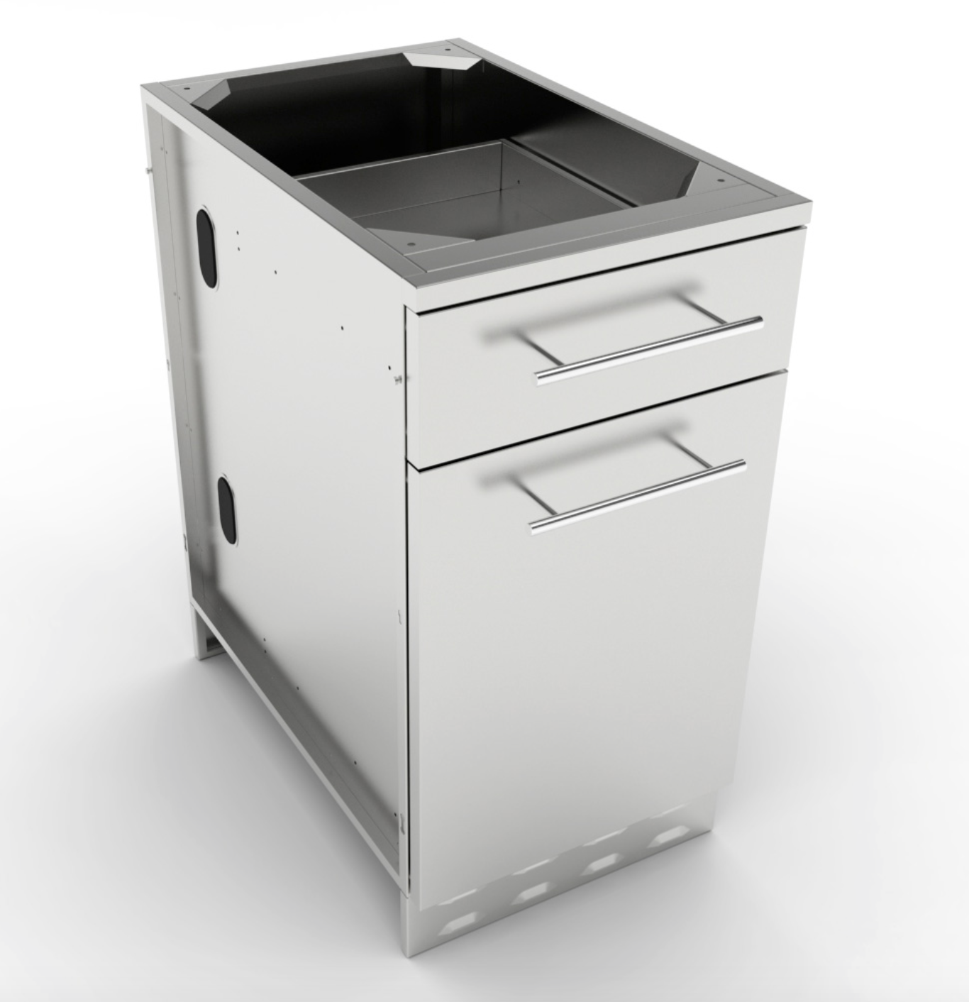 Sunstone 18" Propane/Trash Drawer Combo Cabinet with Top Drawer SBC18SLPCD