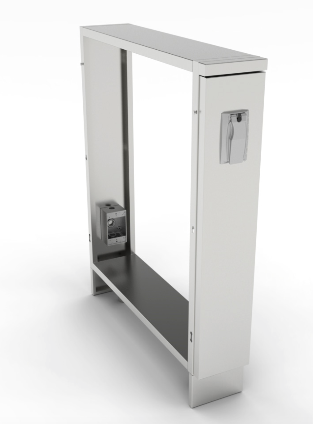 Sunstone 6" Component Spacer Cabinet with Front Electrical Cover & Interior 1-Gang Box SBC6SPEL