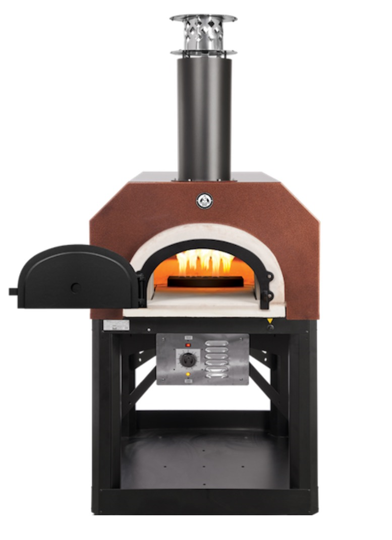 Chicago Brick Oven CBO-750 HYBRID With Stand Outdoor Wood Fired Pizza Oven  -  Copper Vein