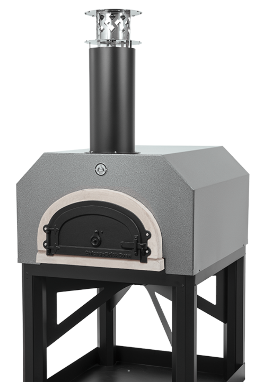 Chicago Brick Oven CBO-750 With Stand Outdoor Wood Fired Pizza Oven  -  Silver or Copper VEIN Color