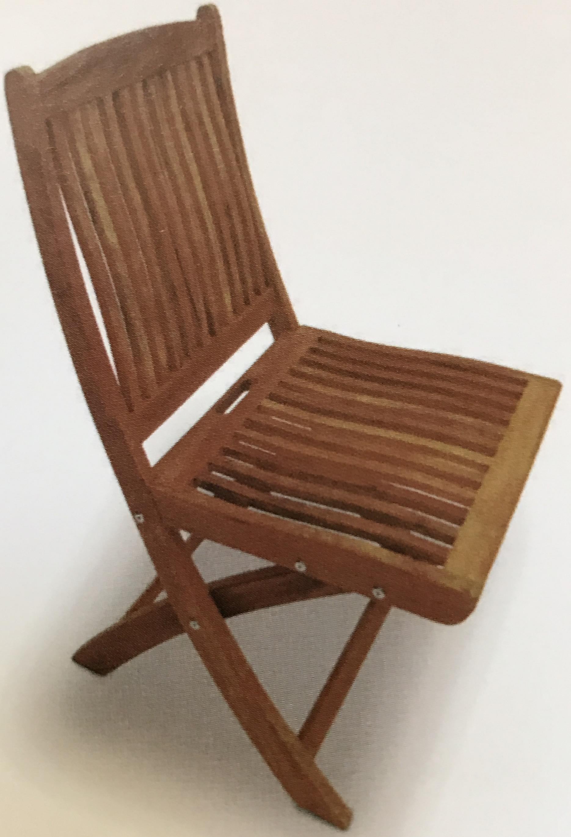 ROYAL TEAK COLLECTION TEAK SAILOR FOLDING SIDE CHAIR( NO ARM REST) # SFCWA