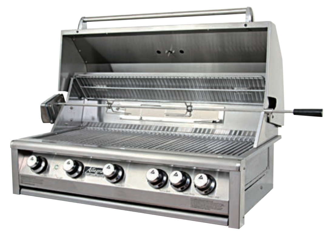Allegra 38" Stainless Steel Built In Grill with Rotisserie AHT-AL38R-BI-C