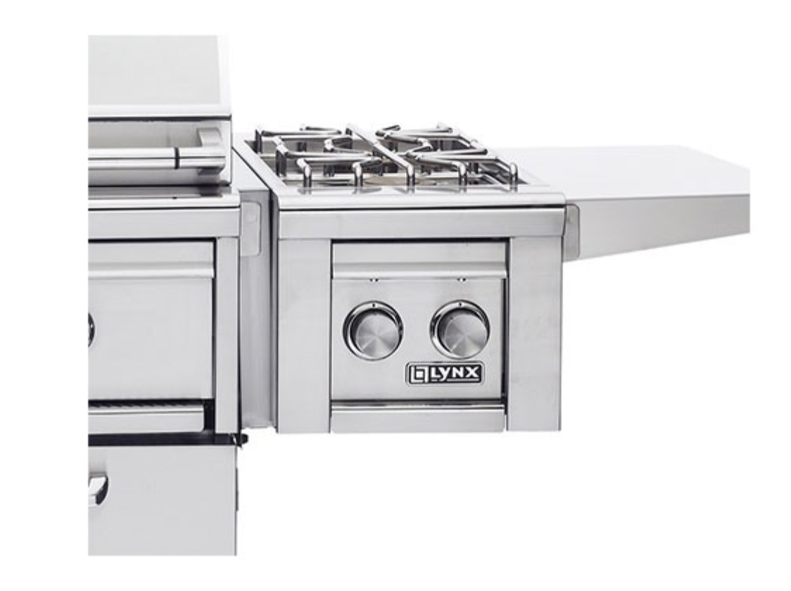 LYNX PROFESSIONAL Double Side-Burners for cart mounted application LCB2-3