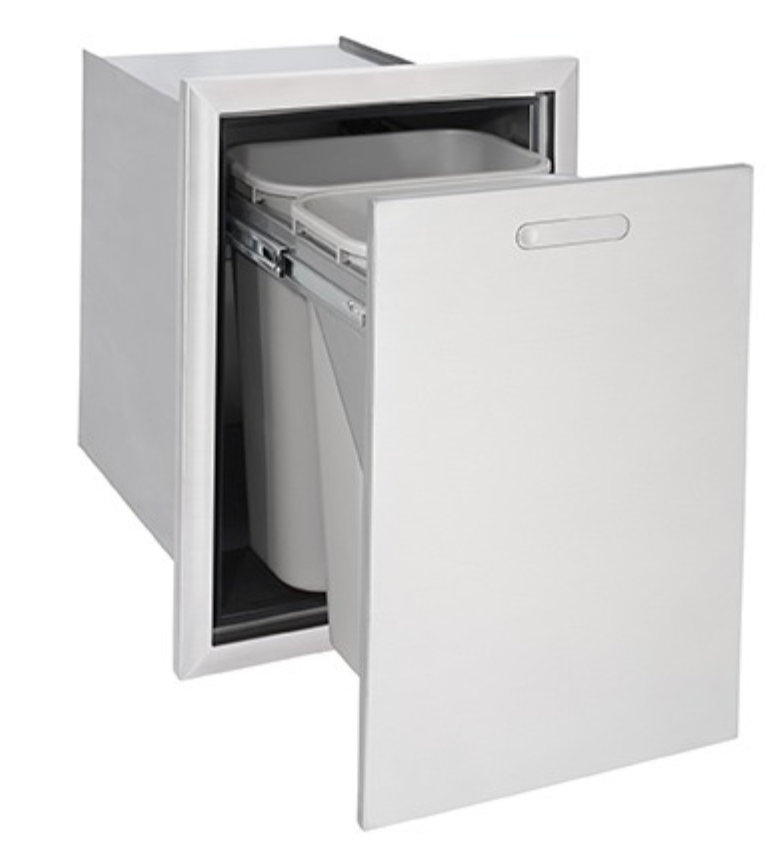 LYNX PROFESSIONAL Outdoor Trash and Recycle Center L20TR-4