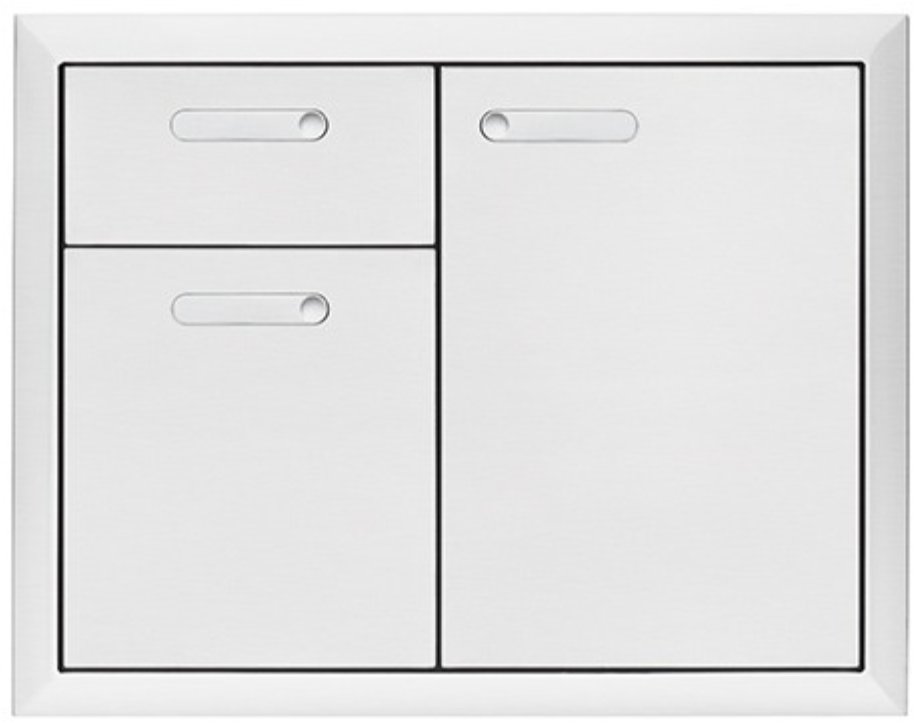 LYNX PROFESSIONAL 30" VENTANA Storage Door & Double Drawer Combination LSA30-4