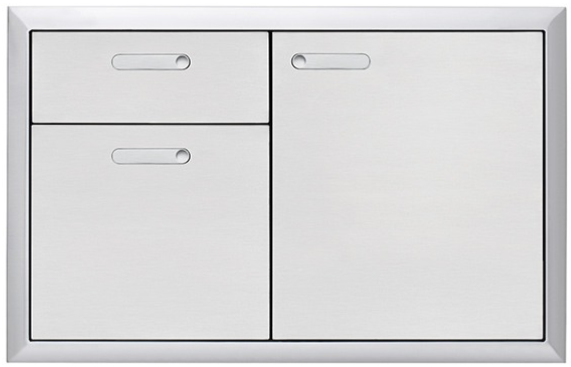 LYNX PROFESSIONAL 36" VENTANA Storage Door & Double Drawer Combination LSA36-4