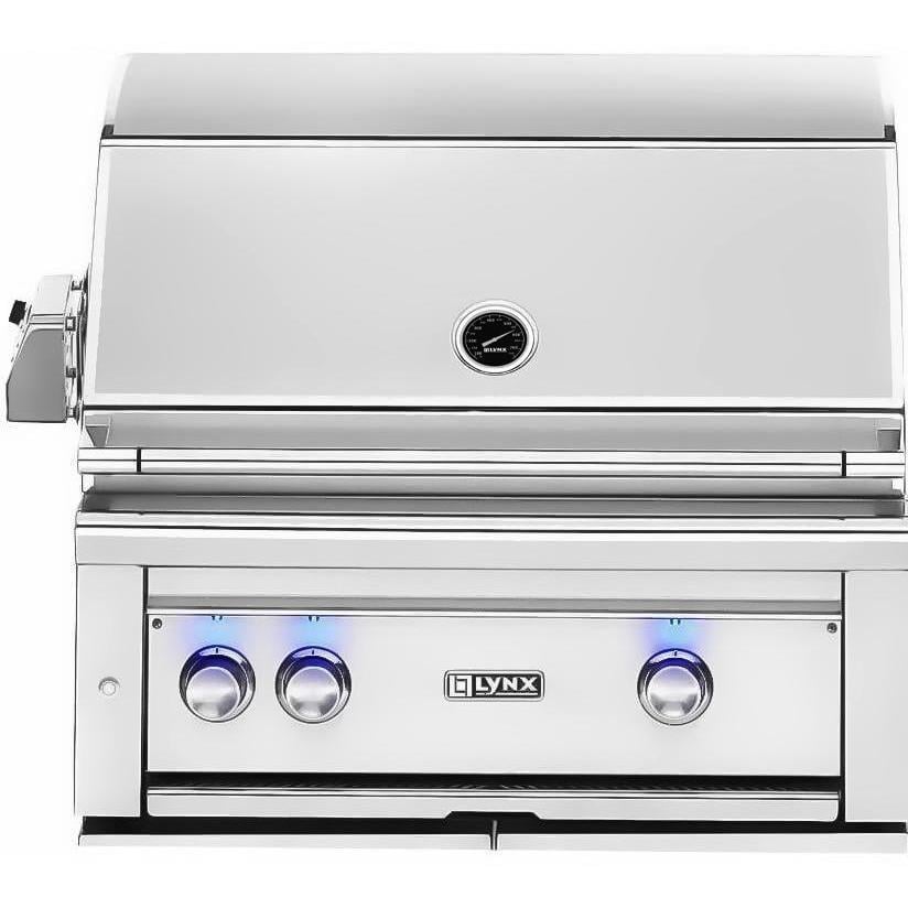 LYNX PROFESSIONAL 30" Built-in Grill All Trident Sear Burner with Rotisserie L30ATR