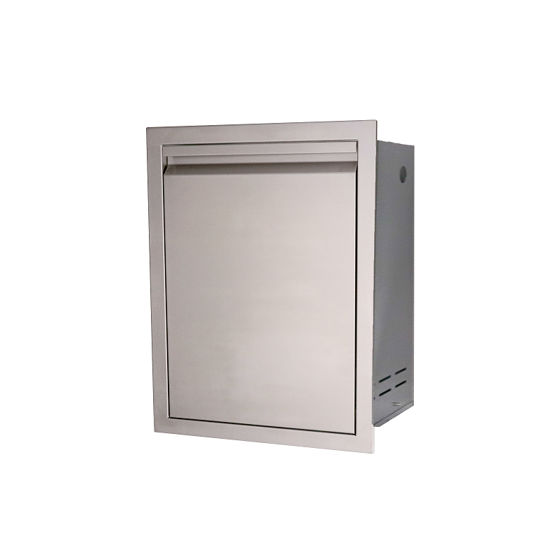 RCS VALIANT SERIES STAINLESS STEEL DOUBLE TRASH DRAWER FULLY ENCLOSED - VTD2
