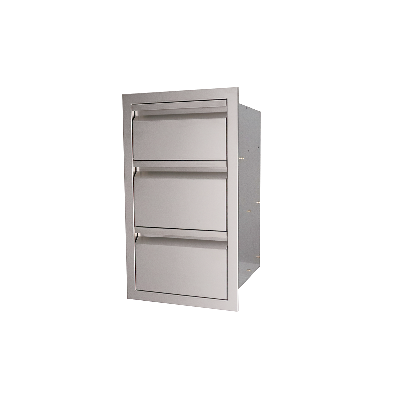 RCS VALIANT SERIES STAINLESS STEEL TRIPLE DRAWER - VTD3