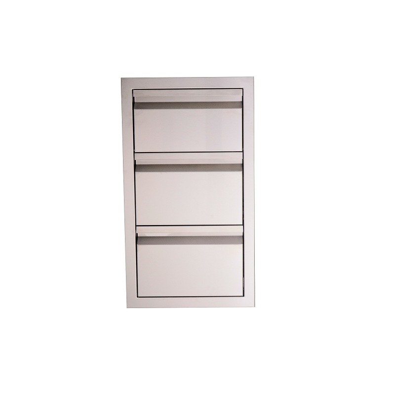 RCS VALIANT SERIES STAINLESS STEEL DOUBLE DRAWER WITH PAPER TOWEL HOLDER - VTHC1