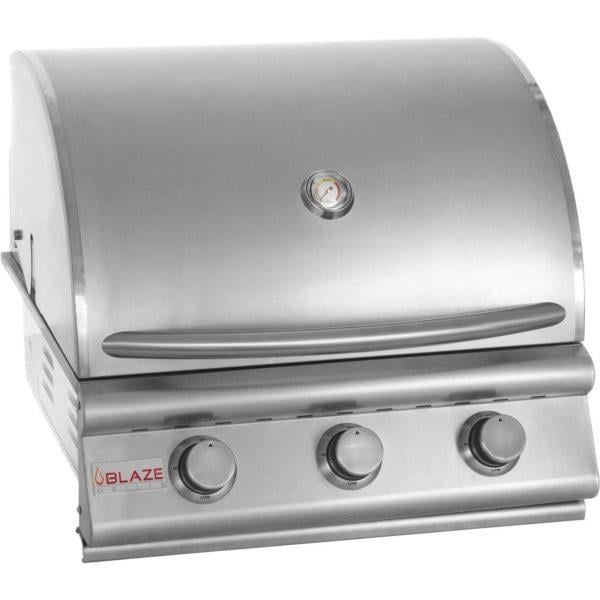 Blaze 25 Inch 3 Burner Built In Grill - Natural Gas (BLZ-3-LBM-NG)