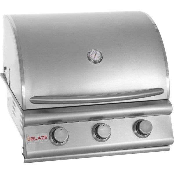Blaze 25 Inch 3 Burner Built In Grill - Liquid Propane (BLZ-3-LBM-LP)