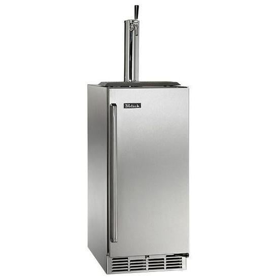 Perlick 15" Stainless Outdoor beverage center w/SS Glass Door HP15BO-4-1R