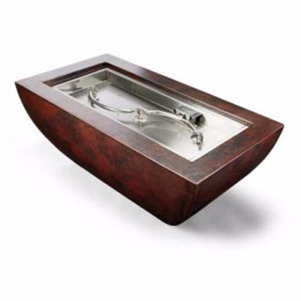 HPC Phoenix Copper Fire Bowl Electronic Ignition Gas Fire Pit - PHOEN47X25/SFIRE-EI 120 VAC