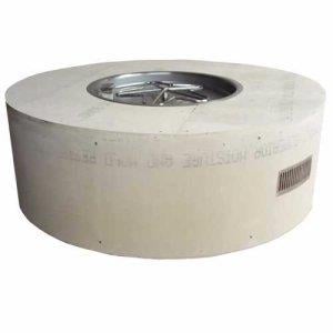 HPC Ready-to-Finish Gas Outdoor Round Fire Feature Match Lit Ignition - U45R/MLFPK25CEK
