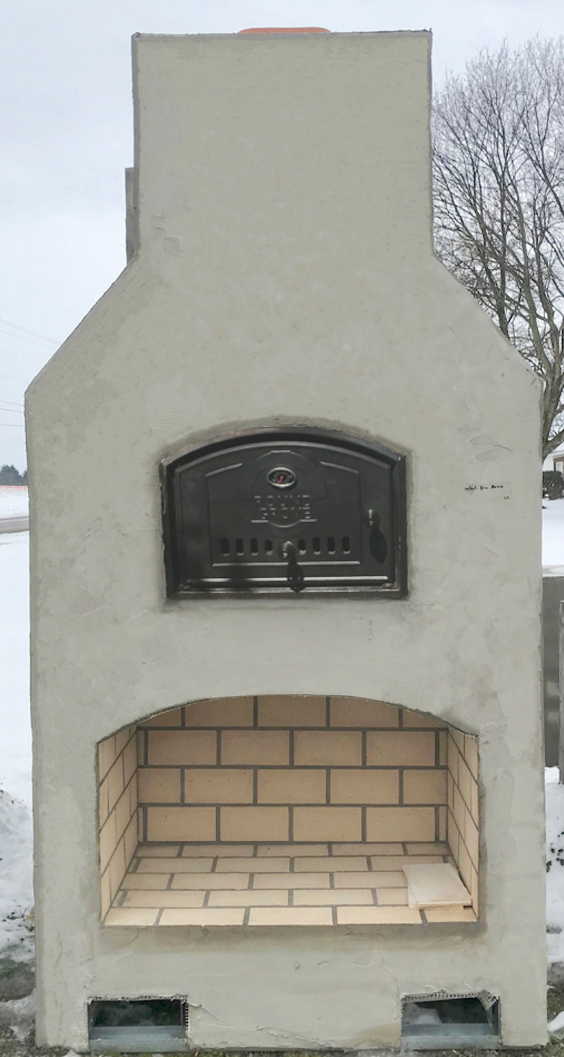 ROUND GROVE KIVA-MEZZO READY TO FINISH FIREPLACE / PIZZA OVEN  tall CU1699
