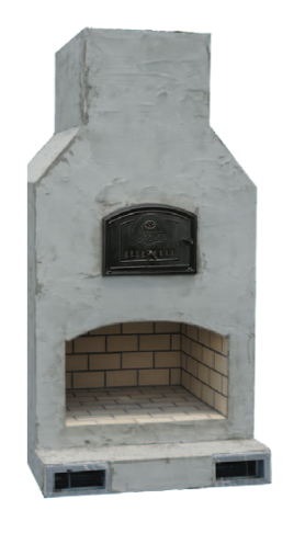 Round Grove Fiesta Brick Oven over Mezzo Fire Box CU2699 (READY TO FINISH)