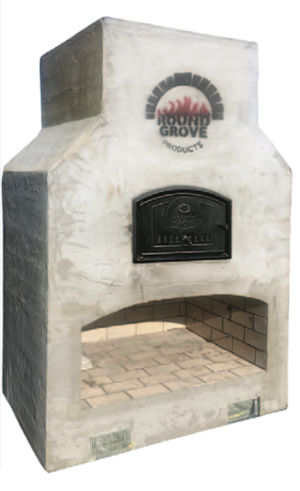Round Grove Fiesta Brick Oven over Largo Fire Box CU2899 (READY TO FINISH)