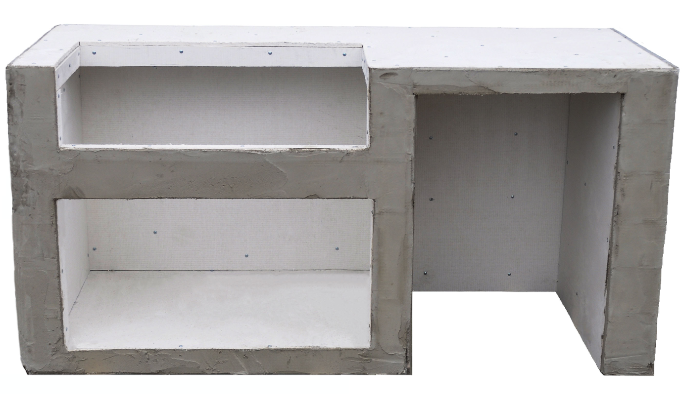 ROUND GROVE CUSTOM 6 FOOT BBQ ISLAND (6'W X 28" D X 35"H) - READY TO FINISH