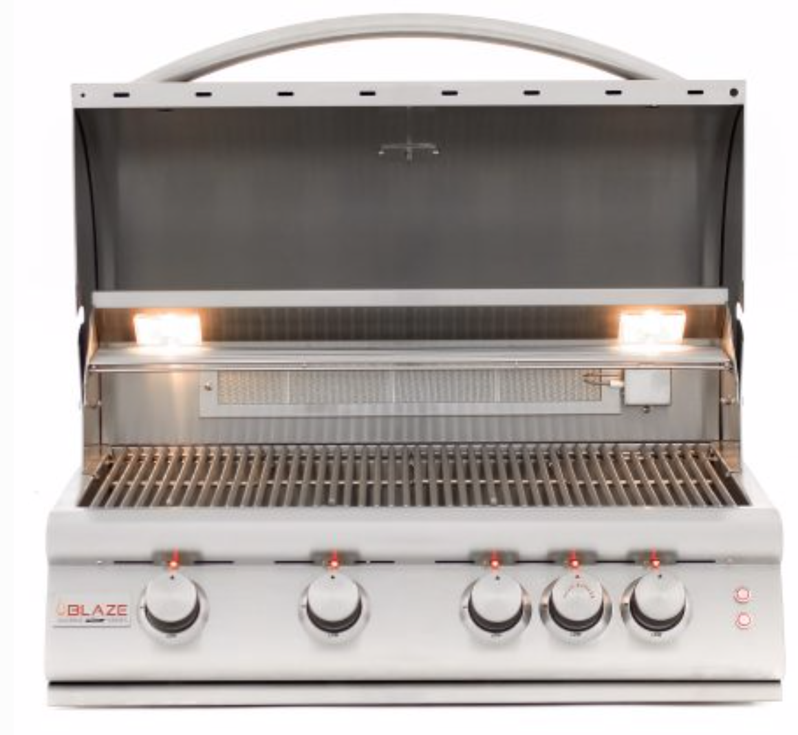Blaze 4 Burner Marine Grade 316L Grill with Lights BLZ-4LTE2MG (BLZ-4LTE2MG)