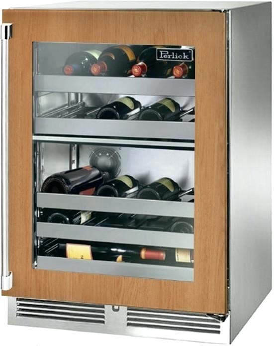 Perlick 15" Signature Series Outdoor Wine Reserve Panel Ready Glass Door Hinge Left - HP15WO-4-4L