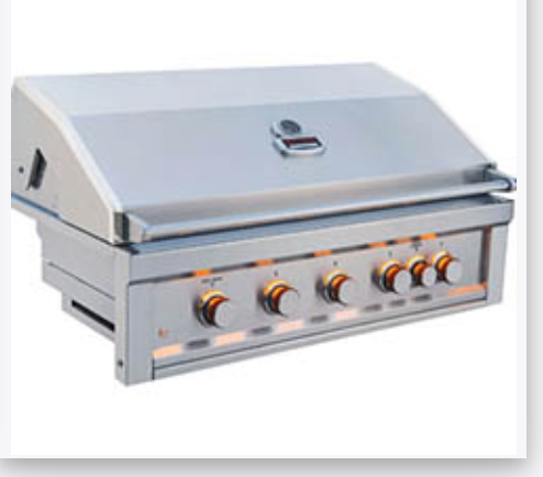 Sunstone Ruby 5 Burner Pro-Sear 42 inch Built in Gas Grill with IR burner - RUBY5BIR