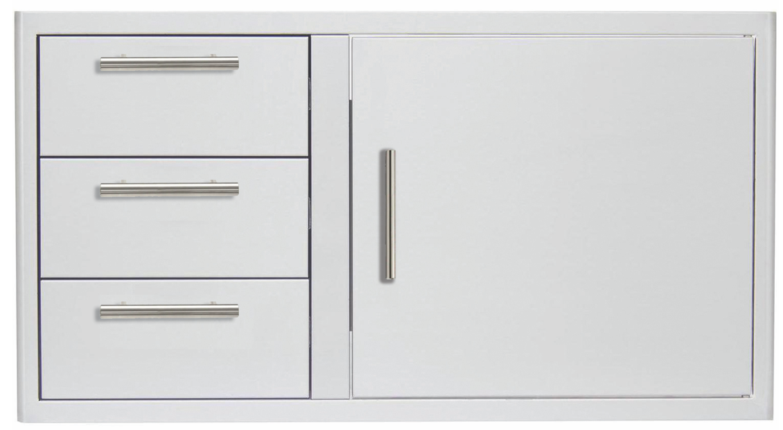 BLAZE 39 Inch Drawer Door Combo (BLZ-DDC-39-R-LTSC)