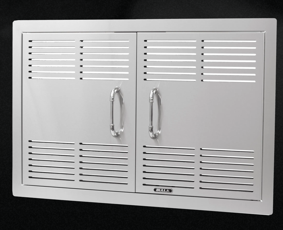 Bull 30 inch Dual Lined Vented Double Door with Reveal 45580