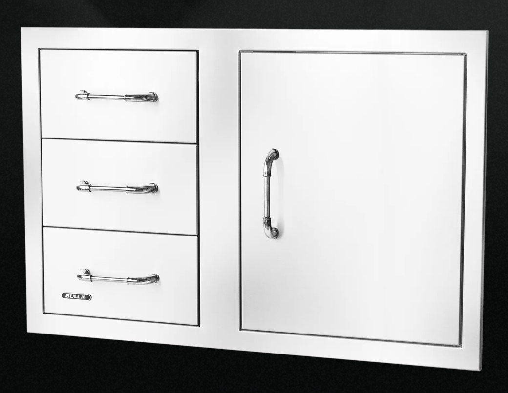 Bull 30 inch 3 Drawer Door Combo With Reveal 25900