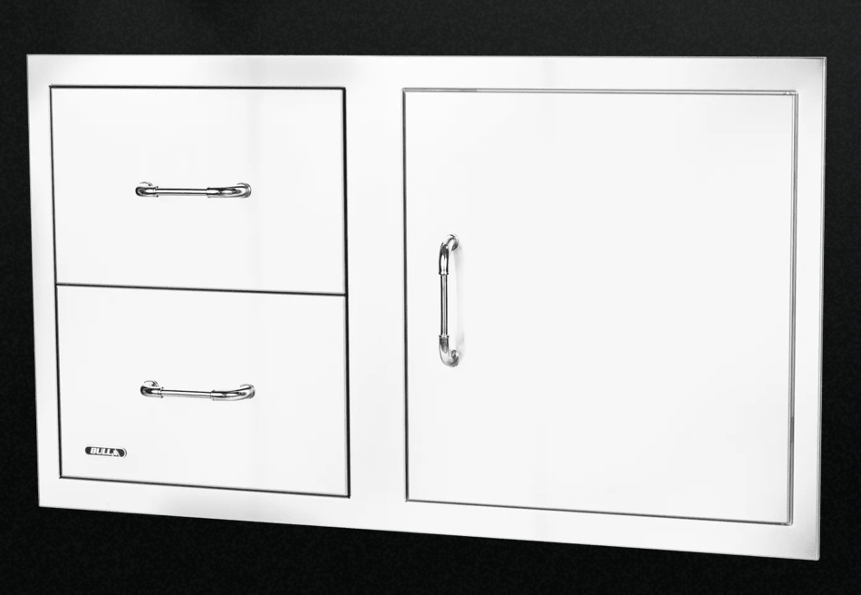 Bull 30 inch Single Storage Door with 2 Drawer Combo with Reveal 25890