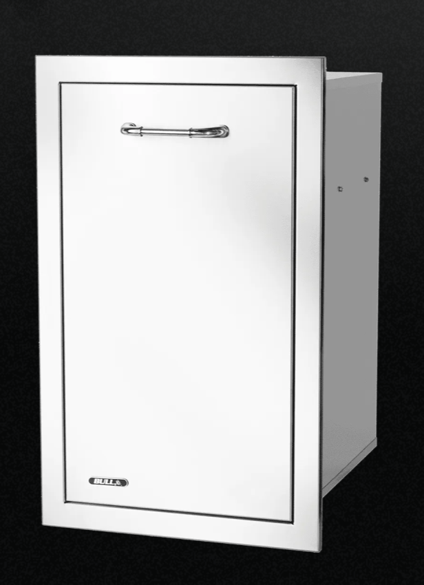 BULL 18 inch Slim 10 Gallon Trash Drawer With Trash Can with Reveal 56960