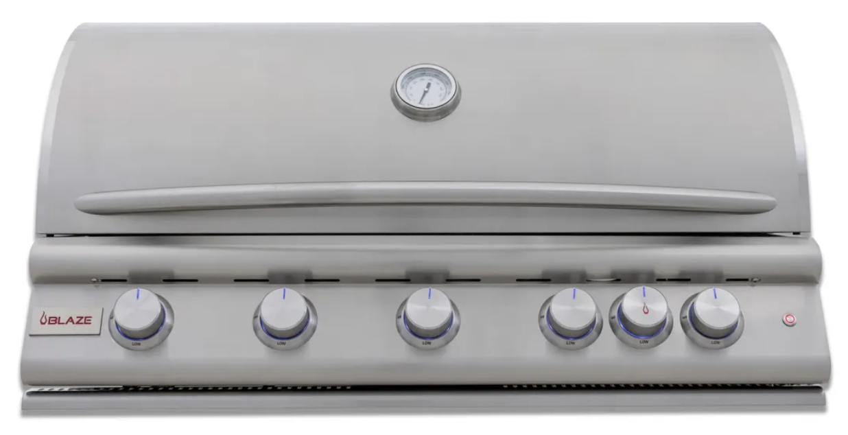 Blaze 40-Inch 5-Burner Premium LTE+ Gas Grill with Rear Burner and Built-in Lighting System BLZ-5LTE3 (BLZ-5LTE3)
