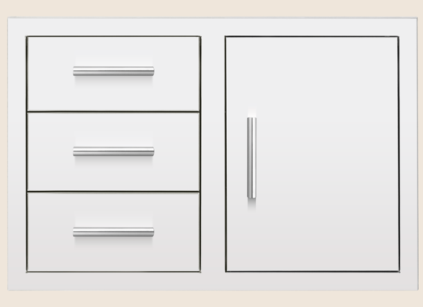 Summerset 33 Inch 3-Drawer & Access Door Combo - DC3-33