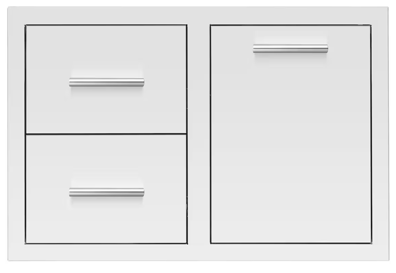 Summerset 33 Inch 2-Drawer & LP Tank Pullout Drawer Combo - DC2-33LP