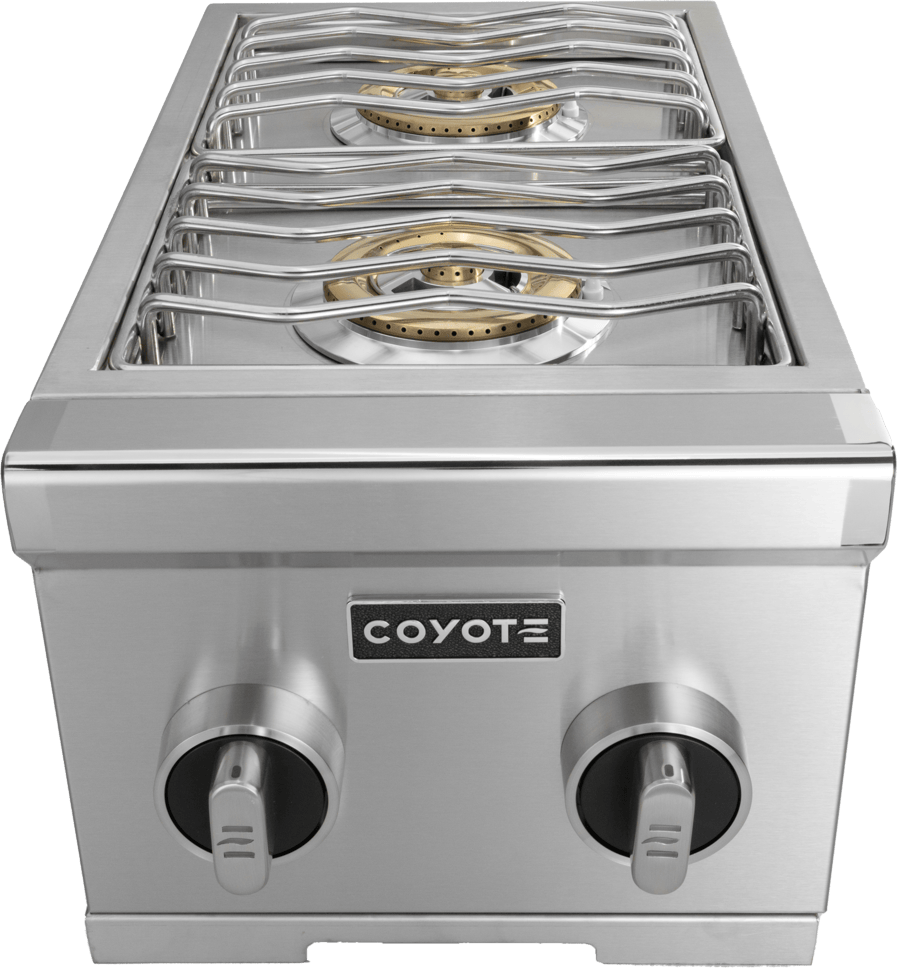 Coyote 12" Built-In Double Side Burner LP C3DBLP