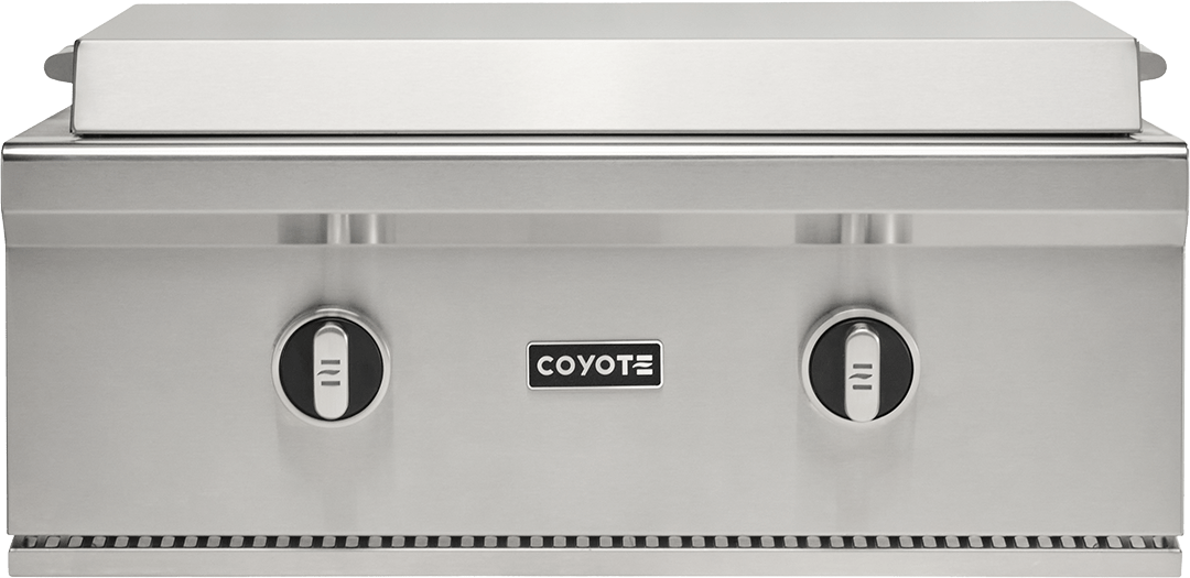 Coyote 30" Flat Top LP Grill on Cart C3FTG30LP-FS
