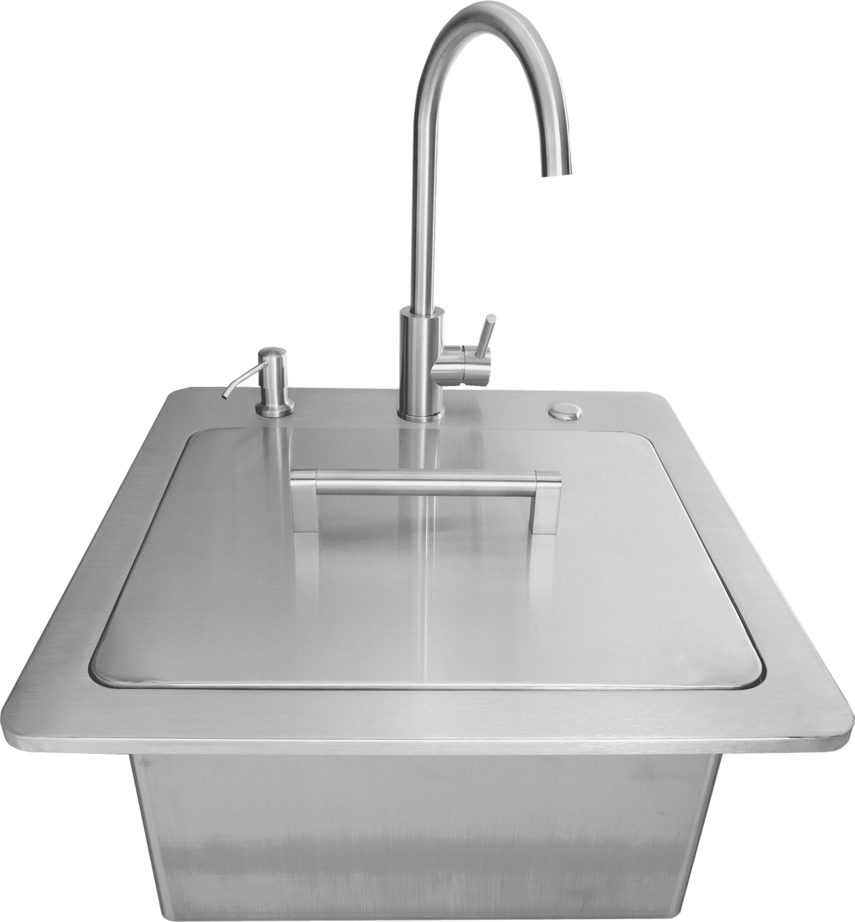 Coyote 21" Sink with Drain, Faucet & Soap Dispenser C3SINKF21