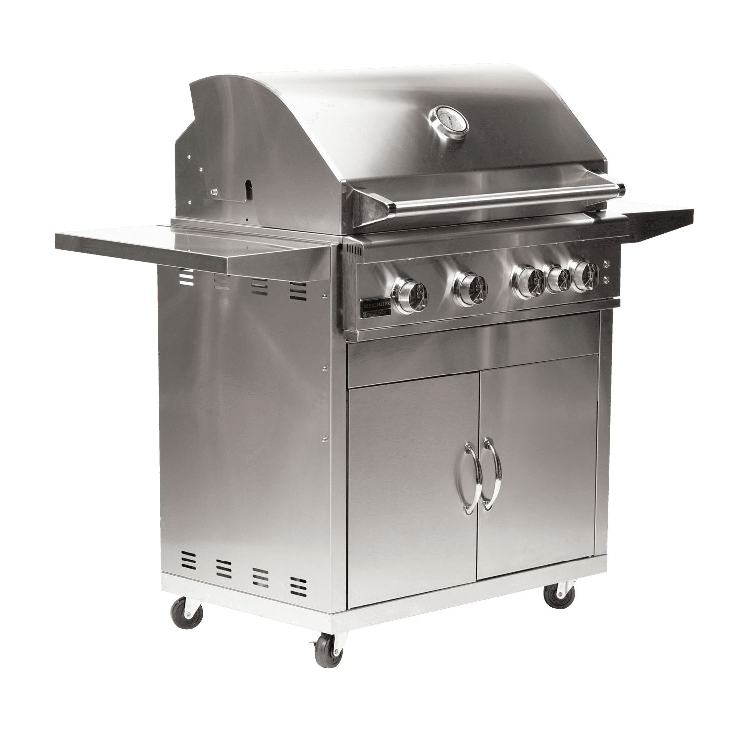 Broilmaster B Series Loaded Edition 32-in. 4-Burner Grill on Cart Stainless Steel Gas Grill BSB324