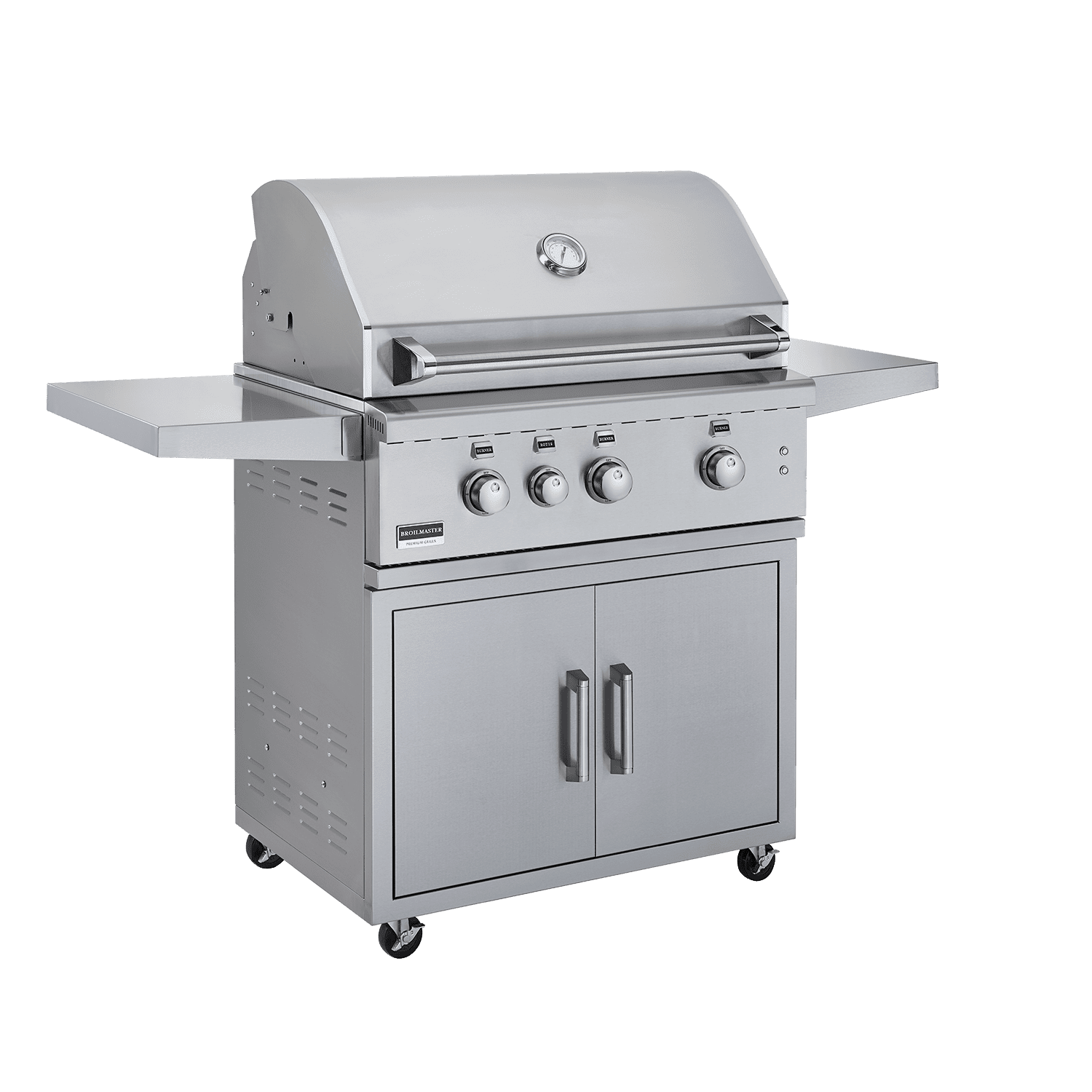 Broilmaster G Series On Cart Elite Edition 34-in. 3-Burner Stainless Steel Gas Grill BSG343N + BSACT34