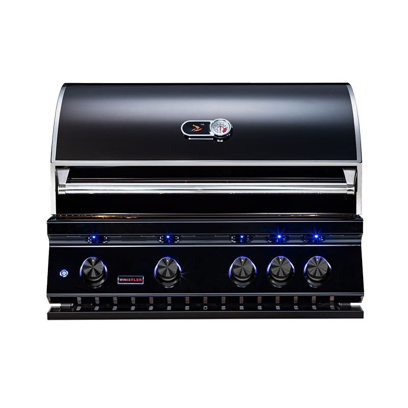 Whistler 34" Black Stainless Steel Built-In 4 Burner Gas Grill (CBB4-B-LP/NG)